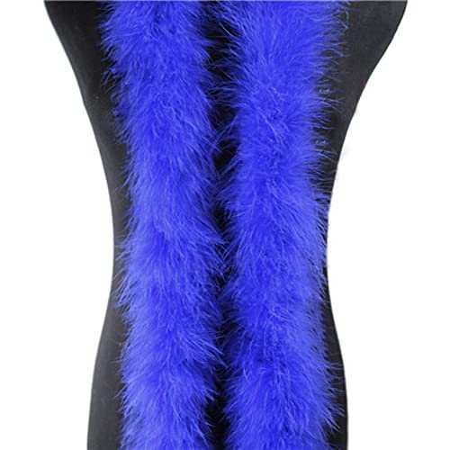 KASFDBMO Marabufedern zum Basteln, Nähen, für Damen, Mädchen, Kleid, Truthahnfedern, Besatz für DIY, mehrfarbige Federn, Großpackung, blau von KASFDBMO