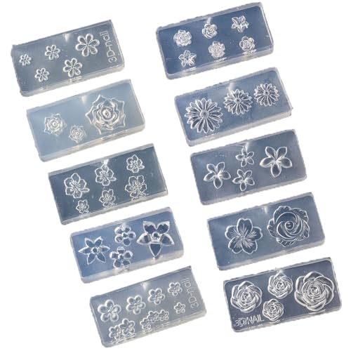 Set Von 10 Multifirtionalen Nägeln Formnägel Styling Schimmelblumenform Accessoire Formen Für Zubehörverstärkung Geeignet Set Von 10 Multifirtionalen Nägeln Formnägel Styling Schimmelblumenform Accessoire Formen Für Zubehörverstärkung Geeignet von KASFDBMO