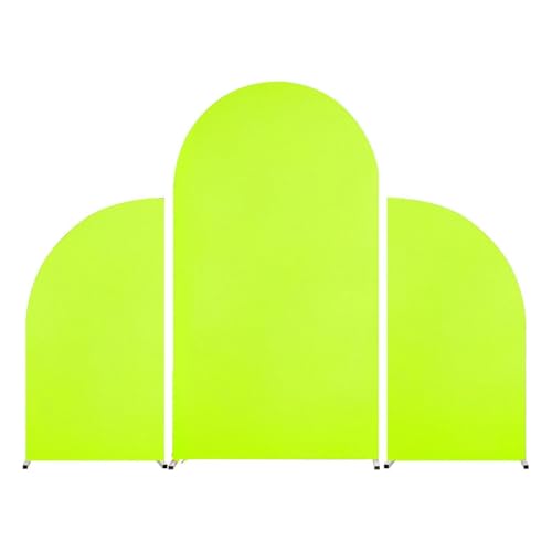 KASNLSAC Geburtstagsfeier Backdrop 3pcs Hochzeitsbogen Cover Set doppelseitig dehnbarer Spandex für Babypartys Partys Bankette Falten-resistente Elegante Event Leuchtendes Grün KASNLSAC Geburtstagsfeier Backdrop 3pcs Hochzeitsbogen Cover Set doppelseitig dehnbarer Spandex für Babypartys Partys Bankette Falten-resistente Elegante Event Leuchtendes Grün von KASNLSAC