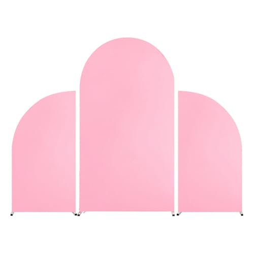 KASNLSAC Geburtstagsfeier Backdrop 3pcs Hochzeitsbogen Cover Set doppelseitig dehnbarer Spandex für Babypartys Partys Bankette Falten-resistente Elegante Event Rosa KASNLSAC Geburtstagsfeier Backdrop 3pcs Hochzeitsbogen Cover Set doppelseitig dehnbarer Spandex für Babypartys Partys Bankette Falten-resistente Elegante Event Rosa von KASNLSAC