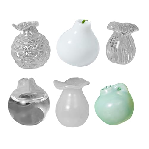 KASNLSAC Keramik Kühlschrankmagnete Blume Vase Magnet 3D Set Mini Küchendekor für Home Office Locker Dekorative Kühlschrank Kit 4/8/10/12/14 F von KASNLSAC