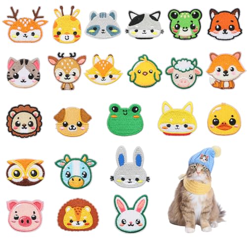 KASURE 23 Stück Bügelflicken Kinder, Aufnäher zum Aufbügeln, Verschiedene Größen Bügelbilder für Textilien, Kinder Bügelflicken, Niedliche Tiermuster Patches, für Rucksäcke, Schals, Kleidung, Hut KASURE 23 Stück Bügelflicken Kinder, Aufnäher zum Aufbügeln, Verschiedene Größen Bügelbilder für Textilien, Kinder Bügelflicken, Niedliche Tiermuster Patches, für Rucksäcke, Schals, Kleidung, Hut von KASURE