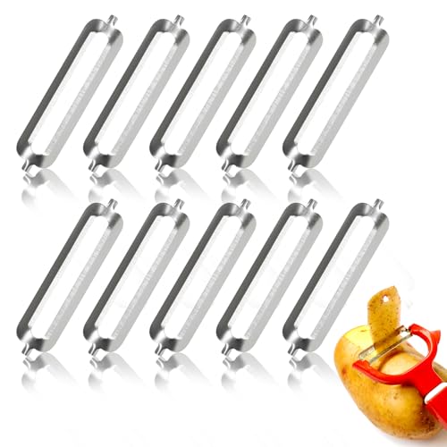 KATIMI 10 Stück Schäler Ersatzklinge, Robuster Edelstahl Sparschäler, Ersatzklingen für Flachschliff Profischäler, für Turbo Schäler Orangenschäler Kartoffelschäler Gemüseschäler Ersatzteile Klingen KATIMI 10 Stück Schäler Ersatzklinge, Robuster Edelstahl Sparschäler, Ersatzklingen für Flachschliff Profischäler, für Turbo Schäler Orangenschäler Kartoffelschäler Gemüseschäler Ersatzteile Klingen von KATIMI