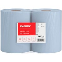 2 KATRIN Putztuchrollen XXL 3 500 Blue 3-lagig blau, 500 Blätter 2 KATRIN Putztuchrollen XXL 3 500 Blue 3-lagig blau, 500 Blätter von KATRIN