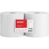 2 KATRIN Putztuchrollen XL 2 1000 2-lagig hochweiß, 1.000 Blätter 2 KATRIN Putztuchrollen XL 2 1000 2-lagig hochweiß, 1.000 Blätter von KATRIN