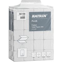 KATRIN Einzelblatt-Toilettenpapier PLUS 2-lagig, 10.000 Tücher von KATRIN