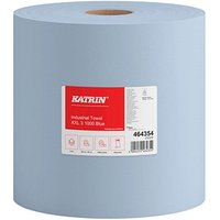 KATRIN Putztuchrolle XXL 3 Blue 3-lagig blau, 1.000 Blätter von KATRIN