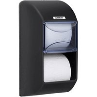 KATRIN Toilettenpapierspender 104452 schwarz Kunststoff von KATRIN