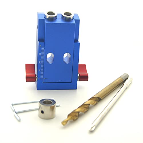 KATSU Taschenloch Bohrschablone Bohrlehre Pocket Hole Jig mit Stufenbohrer, Holzbearbeitungs Bohrführungs Positionierlocher Lokator 105402 KATSU Taschenloch Bohrschablone Bohrlehre Pocket Hole Jig mit Stufenbohrer, Holzbearbeitungs Bohrführungs Positionierlocher Lokator 105402 von KATSU Tools