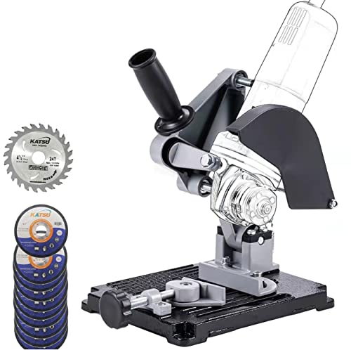 KATSU Trennständer für Winkelschleifer - Ø 100mm bis 125mm Hochleistungs Gusseisenbasis Elektroschleifer Ständer Schelle mit 11 Holz- und Stahl-Trennscheiben 105422 KATSU Trennständer für Winkelschleifer - Ø 100mm bis 125mm Hochleistungs Gusseisenbasis Elektroschleifer Ständer Schelle mit 11 Holz- und Stahl-Trennscheiben 105422 von KATSU Tools