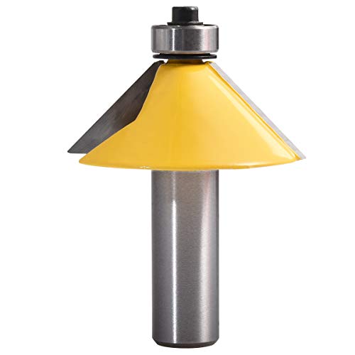 KATUR 45-Grad-Fasen- und Kantenfräser, Hartmetall-Fasenfräser mit 1/2 Zoll Schaft, Holzbearbeitungsfräser (1/2" Schaft 45-Grad) von KATUR
