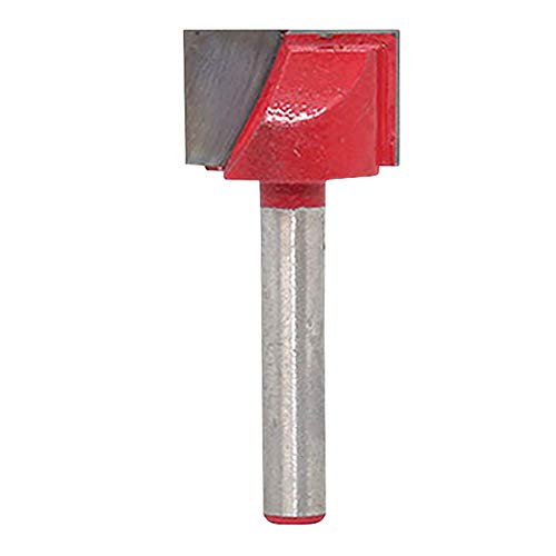 KATUR Hobelfräser für die Bodenreinigung, 6mm Schaft, Doppelflöten-Hartmetall-Fräser für die Bodenreinigung, Fräser für die Holzbearbeitung (6mm Schaft, 18mm Breite) von KATUR