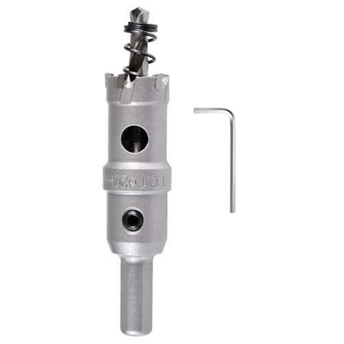KATUR TCT Lochsäge Hartmetall-Bohrer 20mm, Wolframkarbid bestückter Lochbohrer, Hochleistungs-Industrie-Lochbohrer für Edelstahl, Metall, Eisen, Legierung, Kupfer, Holz, Kunststoffe KATUR TCT Lochsäge Hartmetall-Bohrer 20mm, Wolframkarbid bestückter Lochbohrer, Hochleistungs-Industrie-Lochbohrer für Edelstahl, Metall, Eisen, Legierung, Kupfer, Holz, Kunststoffe von KATUR