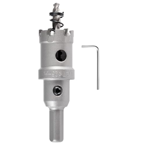 KATUR TCT Lochsäge Hartmetall-Bohrer 25mm, Wolframkarbid bestückter Lochbohrer, Hochleistungs-Industrie-Lochbohrer für Edelstahl, Metall, Eisen, Legierung, Kupfer, Holz, Kunststoffe KATUR TCT Lochsäge Hartmetall-Bohrer 25mm, Wolframkarbid bestückter Lochbohrer, Hochleistungs-Industrie-Lochbohrer für Edelstahl, Metall, Eisen, Legierung, Kupfer, Holz, Kunststoffe von KATUR