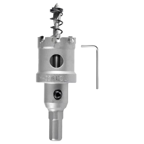 KATUR TCT Lochsäge Hartmetall-Bohrer 30mm, Wolframkarbid bestückter Lochbohrer, Hochleistungs-Industrie-Lochbohrer für Edelstahl, Metall, Eisen, Legierung, Kupfer, Holz, Kunststoffe KATUR TCT Lochsäge Hartmetall-Bohrer 30mm, Wolframkarbid bestückter Lochbohrer, Hochleistungs-Industrie-Lochbohrer für Edelstahl, Metall, Eisen, Legierung, Kupfer, Holz, Kunststoffe von KATUR