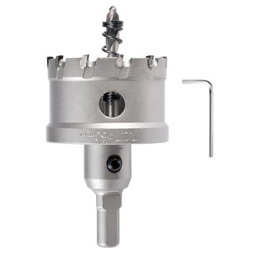 KATUR TCT Lochsäge Hartmetall-Bohrer 50mm, Wolframkarbid bestückter Lochbohrer, Hochleistungs-Industrie-Lochbohrer für Edelstahl, Metall, Eisen, Legierung, Kupfer, Holz, Kunststoffe KATUR TCT Lochsäge Hartmetall-Bohrer 50mm, Wolframkarbid bestückter Lochbohrer, Hochleistungs-Industrie-Lochbohrer für Edelstahl, Metall, Eisen, Legierung, Kupfer, Holz, Kunststoffe von KATUR