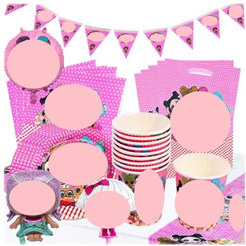 71-teiliges rosa Anime-Teil Besteck Se KATVVYE-Pink Charakter Teil Zubehör Set Mädchen Party Pappteller Tasse Serviette & Tischdecke Set Kinder Geburtstag Party Dekorationen 10 Gäste 71-teiliges rosa Anime-Teil Besteck Se KATVVYE-Pink Charakter Teil Zubehör Set Mädchen Party Pappteller Tasse Serviette & Tischdecke Set Kinder Geburtstag Party Dekorationen 10 Gäste von KATVVYE