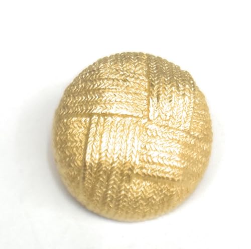 Knöpfe-Set, mattgold, Korbgeflecht, für Kleid, Blazer, Mantel, verschiedene Größen, 6 Stück 1,6 cm Knöpfe-Set, mattgold, Korbgeflecht, für Kleid, Blazer, Mantel, verschiedene Größen, 6 Stück 1,6 cm von KATZ TRIMMING