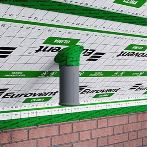 KAUFDAS 60mm x 25lfm universelle einseitige Klebeband Eurovent® UNISAN DIN4108/7 von KAUFDAS