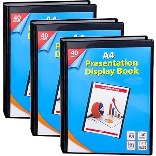 KAV Präsentationsbuch, A4, 40 Taschen, 80 Ansichten, säurefrei, kopiersicher, langlebiges PP-Material, Polly Pocket Folder, Projektbuch, Kunststoffhüllen KAV Präsentationsbuch, A4, 40 Taschen, 80 Ansichten, säurefrei, kopiersicher, langlebiges PP-Material, Polly Pocket Folder, Projektbuch, Kunststoffhüllen von KAV