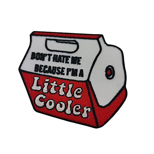 Don't Hate Me Because I'm a Little Cooler Embroidered Patch Iron On Sew On Words Patch DIY Accessoire Punk Skull Cool Patches für Rucksäcke Jacken Kleidung von KAWADU