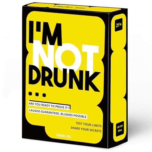 I'm NOT Drunk Party-Trinkspiel für Spieleabende - Geschenk zum 21. Geburtstag & Junggesellinnenabschied Spiel mit 55 lustigen Karten - Lustiges unvergessliches Trinkkartenspiel - Get The Party Started I'm NOT Drunk Party-Trinkspiel für Spieleabende - Geschenk zum 21. Geburtstag & Junggesellinnenabschied Spiel mit 55 lustigen Karten - Lustiges unvergessliches Trinkkartenspiel - Get The Party Started von KAWAII KOI