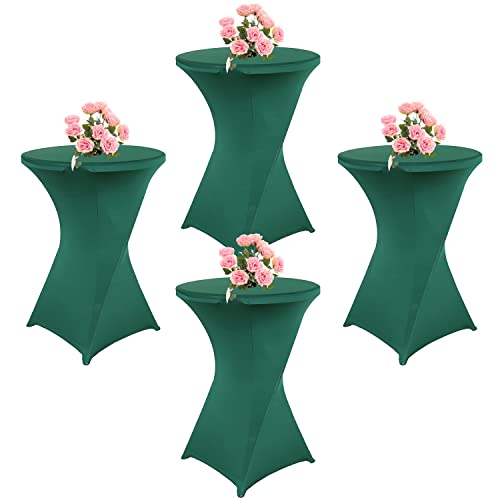 KAYBTNT 4er Set Stehtisch Hussen, Spandex Stretch Stehtischhussen für Bistrotisch, Tischhussen für Stehtische Ø 60-80cm, Elegante Tischdecke für Bankett Hochzeit Geburtstag Party,Green c,80x110cm KAYBTNT 4er Set Stehtisch Hussen, Spandex Stretch Stehtischhussen für Bistrotisch, Tischhussen für Stehtische Ø 60-80cm, Elegante Tischdecke für Bankett Hochzeit Geburtstag Party,Green c,80x110cm von KAYBTNT