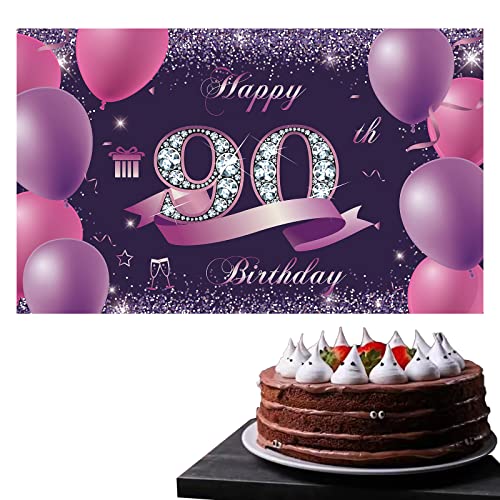 90 Geburtstag Deko, 90. Geburtstag Banner,90 Männer Frauen Schwarz Violett, Banner 90, Deko 90. Frauen,sbanner 90 Schwarz Violett, Stoff Schild Poster 90 Geburtstag Deko, 90. Geburtstag Banner,90 Männer Frauen Schwarz Violett, Banner 90, Deko 90. Frauen,sbanner 90 Schwarz Violett, Stoff Schild Poster von KAYLRE