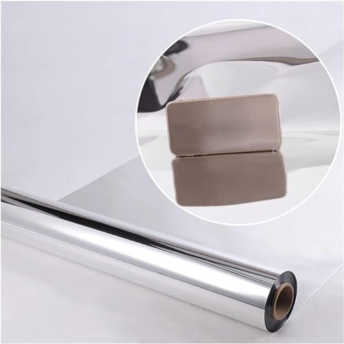 KAnduo Doppelseitiger silberner reflektierender dekorativer Teppich, Einweg-Teppich for Bühnenausstellungen, Geburtstage, 1/1,2 m Partyteppich(0.12mm-1.2x10m) von KAnduo