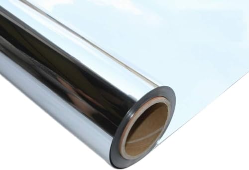 KAnduo Gangläufer for Hochzeiten, doppelseitiger silberner Spiegel-reflektierender dekorativer Teppich, schneidbarer Läufer for Bühnenausstellungen und Partys Partyteppich(0.12mm-1x10m) von KAnduo