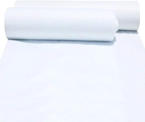 KAnduo Weißer Gangläufer-Teppich, reißfester schneidbarer Aktivitätsteppich for Partys im Freien, Einwegzubehör for Hochzeitszeremonien Partyteppich(2.2mm,1.2x30m) von KAnduo