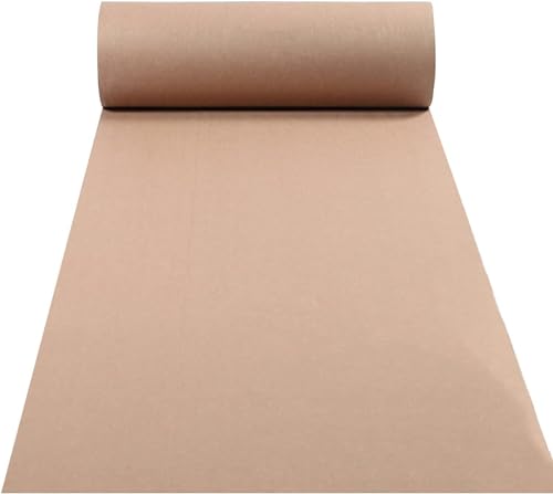 Kanduo Hochzeits-Gangläufer, Party-Dekorationsmatte for drinnen und draußen, Einweg-Teppich for Bankett-Hintergründe Partyteppich(Beige,1x50m) von KAnduo