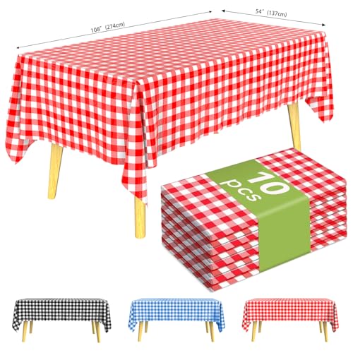 KAshack Rechteckig Kunststoff Einweg Tischdecke 10 Stück-37x274CM Outdoor Wasserdicht Parteien Biertisch Tischdecken für Picknick, Hochzeit, Gartentischdecke KAshack Rechteckig Kunststoff Einweg Tischdecke 10 Stück-37x274CM Outdoor Wasserdicht Parteien Biertisch Tischdecken für Picknick, Hochzeit, Gartentischdecke von KAshack