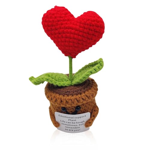KBIBCK Lustige Häkelblume, Handgefertigte Häkelblumen, Mini-lustige Häkelblume, Gehäkelte Blumen, Emotionale Unterstützung häkeln, Häkelblume Serien gehäkelte, Geschenke für Familien, Kinder KBIBCK Lustige Häkelblume, Handgefertigte Häkelblumen, Mini-lustige Häkelblume, Gehäkelte Blumen, Emotionale Unterstützung häkeln, Häkelblume Serien gehäkelte, Geschenke für Familien, Kinder von KBIBCK