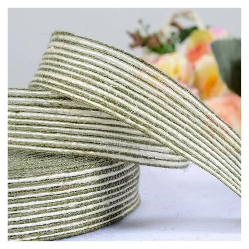 10 m/Rolle, farbiges Jute-Sackleinen-Band mit Spitze, Vintage-Stil, rustikale Hochzeitsfeier, Weihnachtsdekoration, DIY-Handwerk, Geschenkverpackung Für Hochzeit, Bauernhaus Party(Green-2.5cm,5 Meter) 10 m/Rolle, farbiges Jute-Sackleinen-Band mit Spitze, Vintage-Stil, rustikale Hochzeitsfeier, Weihnachtsdekoration, DIY-Handwerk, Geschenkverpackung Für Hochzeit, Bauernhaus Party(Green-2.5cm,5 Meter) von KBLDOPN