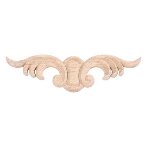 Einzigartige Möbelteile Holz geschnitzte Eckapplikationen Rahmen Holzfiguren Kunsthandwerk Holzschnitzerei dekorativ Für Tür, Schrank, Wand(Color-06) von KBLDOPN
