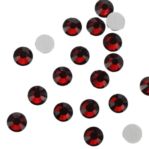 Hotfix Strasssteine Fixierung Kristall Cristales Flatback Zurück Nicht Hotfix Strass for Taschen Bekleidung DIY Nagel Kunst Für Kleidung Schuhe Diy Handwerk Geschenk(131 Garnet,5mm SS20 1440pcs) von KBLDOPN
