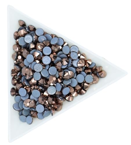 Hotfix Strasssteine Kristall-AB-Hotfix-Strasssteine, Glas-Hotfix-Strasssteine ​​zum Aufbügeln for Nagelkunst, Nähen, Stoffdekoration Für Kleidung Schuhe Diy Handwerk Geschenk(Rose Gold,Ss10 1440pcs) von KBLDOPN