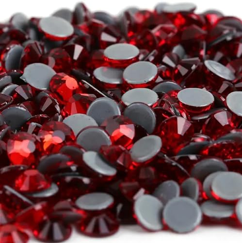 Hotfix Strasssteine Kristall-AB-Hotfix-Strasssteine, Glas-Hotfix-Strasssteine ​​zum Aufbügeln for Nagelkunst, Nähen, Stoffdekoration Für Kleidung Schuhe Diy Handwerk Geschenk(Siam,Ss6 1440pcs) von KBLDOPN