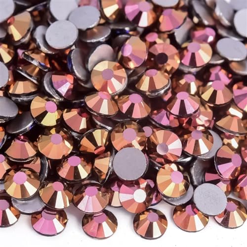 Hotfix Strasssteine Kristall Nicht Hotfix Strasssteine ​​Strass Nägel Diamant Kristalle for Vestidos Nail Charms Nail art Kleid Für Kleidung Schuhe Diy Handwerk Geschenk(Magic Gold,SS3---1440pcs) von KBLDOPN