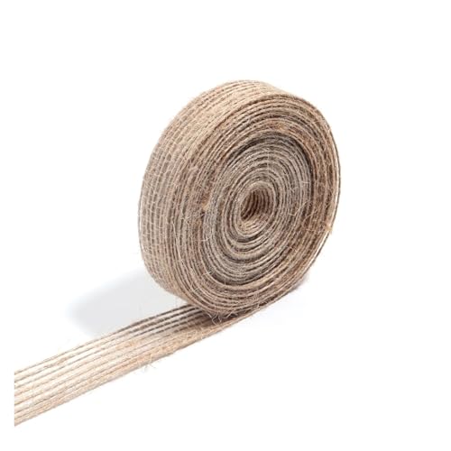 KBLDOPN 1-10meter/set Juteband Bogen Natürliche Vintage Jute Sackleinen Rollen Hessisches Band Hohl for Hochzeit Party Dekoration Geschenk Verpackung Für Hochzeit, Bauernhaus Party(1cm 10m) von KBLDOPN