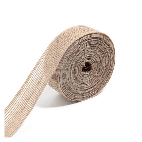 KBLDOPN 1-10meter/set Juteband Bogen Natürliche Vintage Jute Sackleinen Rollen Hessisches Band Hohl for Hochzeit Party Dekoration Geschenk Verpackung Für Hochzeit, Bauernhaus Party(2.5cm 1m) von KBLDOPN