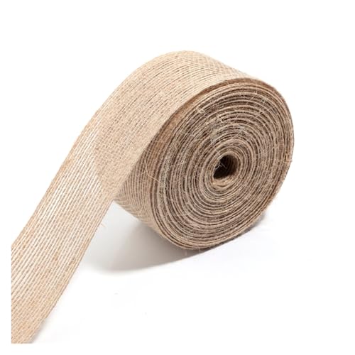 KBLDOPN 1-10meter/set Juteband Bogen Natürliche Vintage Jute Sackleinen Rollen Hessisches Band Hohl for Hochzeit Party Dekoration Geschenk Verpackung Für Hochzeit, Bauernhaus Party(4cm 5m) von KBLDOPN