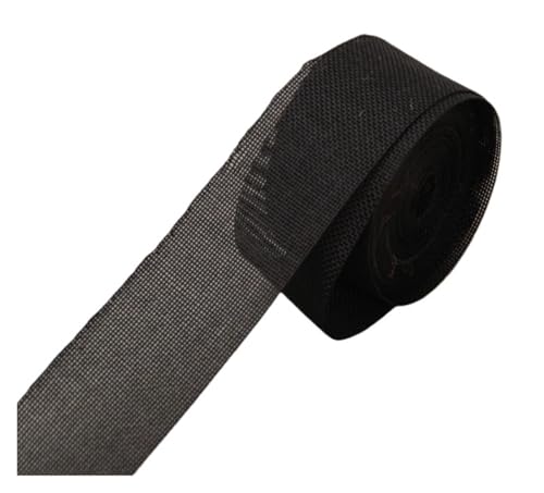 KBLDOPN 10M natürliches Jute-Sackleinen-Hessian-Band, Bunte Dekorations-Borte, Bandrolle, Vintage-rustikale Hochzeitsdekorationen Für Hochzeit, Bauernhaus Party(Black) von KBLDOPN
