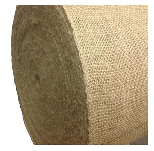 KBLDOPN 14" breite natürliche Jute-Polster-Sackleinen-Rolle 5/10 Yards Für Hochzeit, Bauernhaus Party(5M) von KBLDOPN
