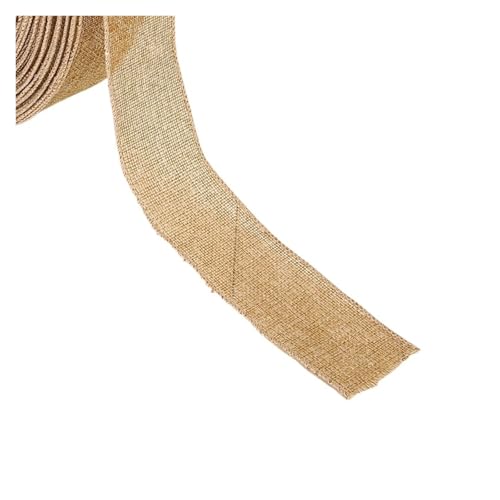 KBLDOPN 2 Meter Natürliche Jute Sackleinen Spitze Hessischen Hanf Band Vintage Rustikalen Hochzeit Party Weihnachten Dekoration DIY Handwerk Geschenk Packag Für Hochzeit, Bauernhaus Party(A) von KBLDOPN