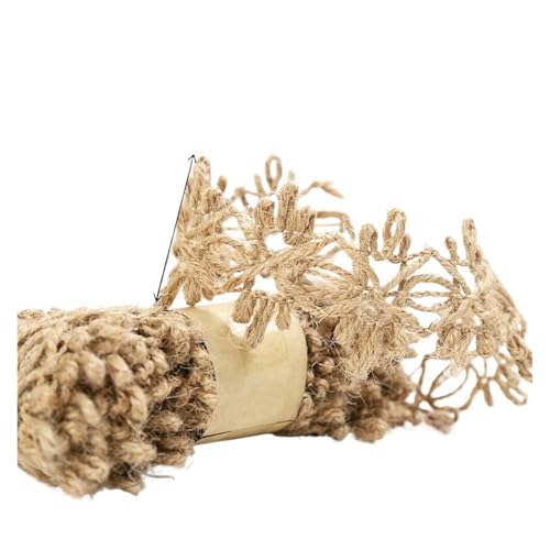 KBLDOPN 2 Meter natürliches Jute-Sackleinen-Band for DIY-Geschenk-Warrping Hanf Vintage Bänder Festival Dekoration Party Handwerk Für Hochzeit, Bauernhaus Party(MD2-4) von KBLDOPN