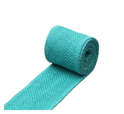 KBLDOPN 2 m/Rolle, 6 cm, natürliches Jute-Sackleinen-Band, rustikales Vintage-Hochzeitsdekor, Sackleinen-Hanf-Rolle, Weihnachtsfeier-Zubehör, DIY-Dekoration Für Hochzeit, Bauernhaus Party(Sky Blue) KBLDOPN 2 m/Rolle, 6 cm, natürliches Jute-Sackleinen-Band, rustikales Vintage-Hochzeitsdekor, Sackleinen-Hanf-Rolle, Weihnachtsfeier-Zubehör, DIY-Dekoration Für Hochzeit, Bauernhaus Party(Sky Blue) von KBLDOPN
