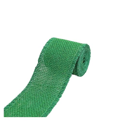 KBLDOPN 2 m/Rolle, 60 mm Breite, buntes natürliches Jute-Sackleinen, Mehrzweck-Bastelband, DIY-Weihnachtsdekoration, Gartenarbeit, Verpackungspaket Für Hochzeit, Bauernhaus Party(Green 2 Meters roll) KBLDOPN 2 m/Rolle, 60 mm Breite, buntes natürliches Jute-Sackleinen, Mehrzweck-Bastelband, DIY-Weihnachtsdekoration, Gartenarbeit, Verpackungspaket Für Hochzeit, Bauernhaus Party(Green 2 Meters roll) von KBLDOPN