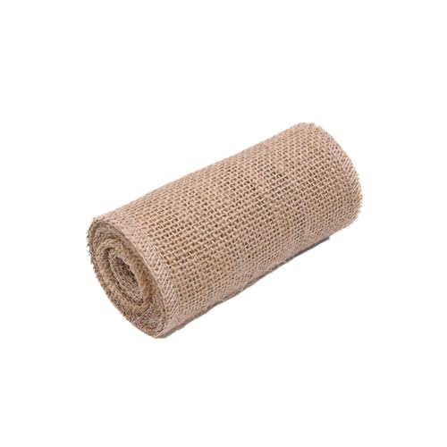 KBLDOPN 2M/Rolle Natürliche Vintage Jute Band Bogen Handwerk Nähen DIY Hochzeit Jute Sackleinen Stoff Geschenk Verpackung Für Hochzeit, Bauernhaus Party(12cm 2Meters) von KBLDOPN